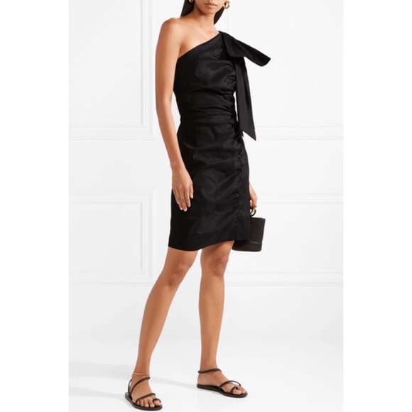 Sea New York Dresses & Skirts - SEA New York One-shoulder Ruched Poplin Dress